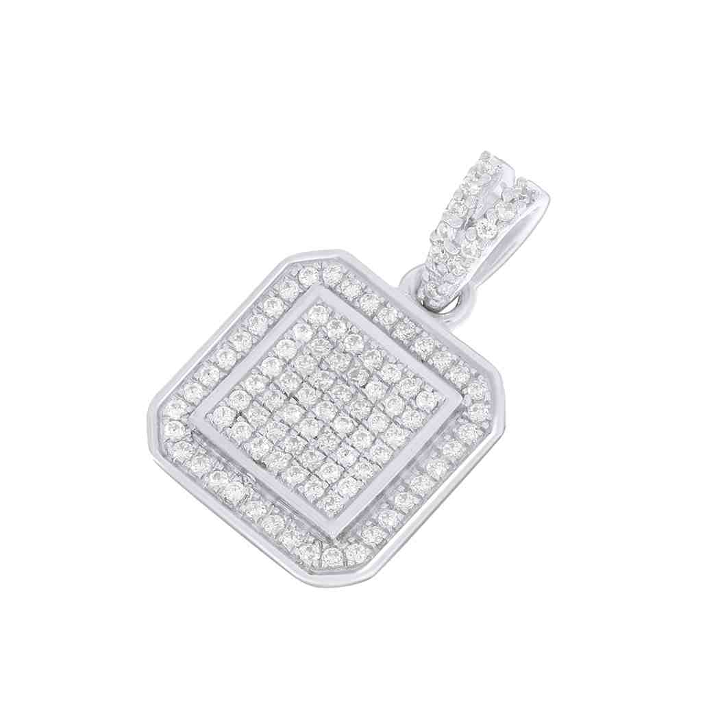 Double Layer Diamond Pendant  ER23011APD
